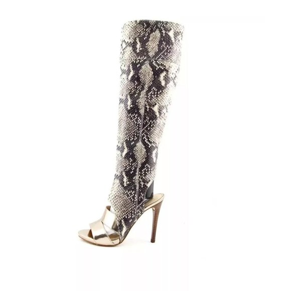 $199 Guess Women’s Condolan Over The Knee Boots Snake Elastic Material Size 6 - Picture 2 of 5